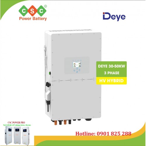 Biến tần áp cao Hybrid DEYE 30-50KW 3 pha
