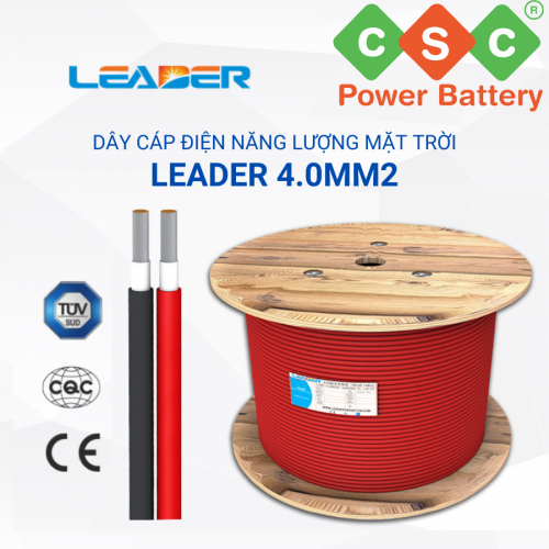 Dây cáp DC Solar Leader 4.0 (4mm2)