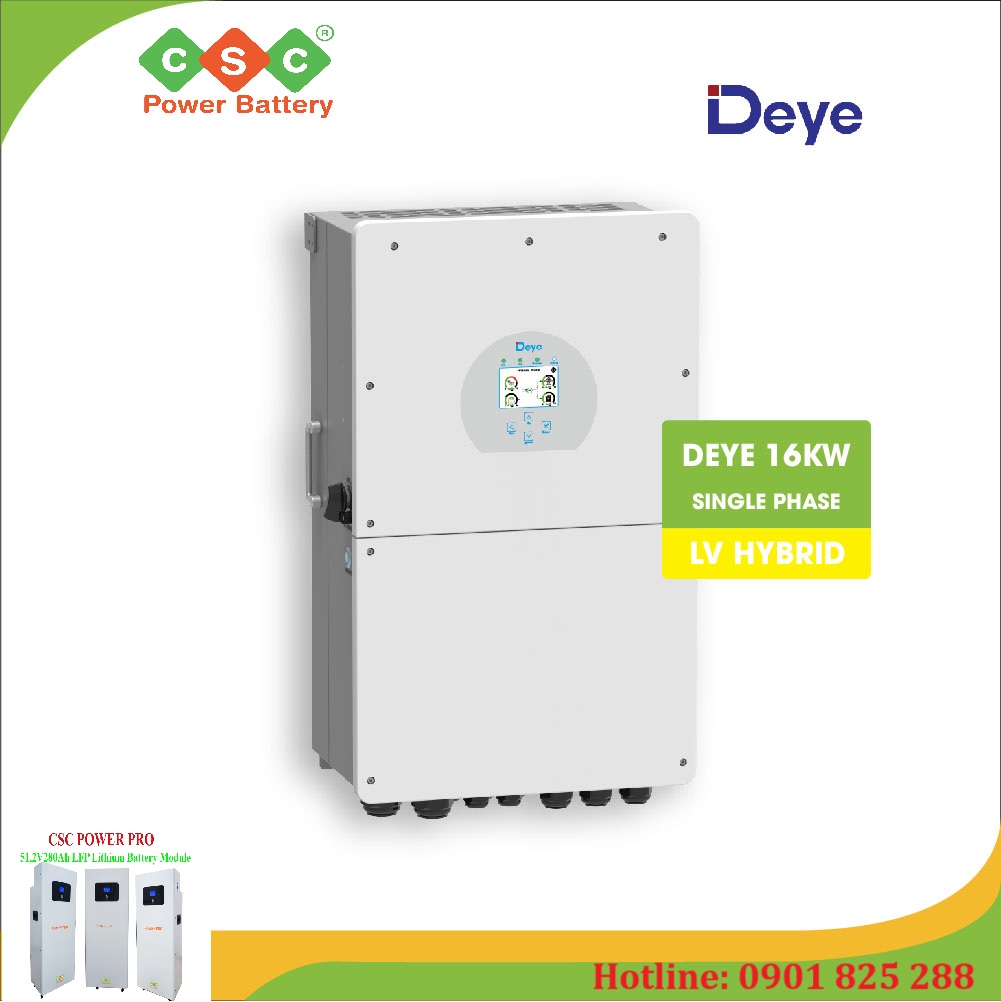 Biến tần Hybrid DEYE 16KW 1 pha